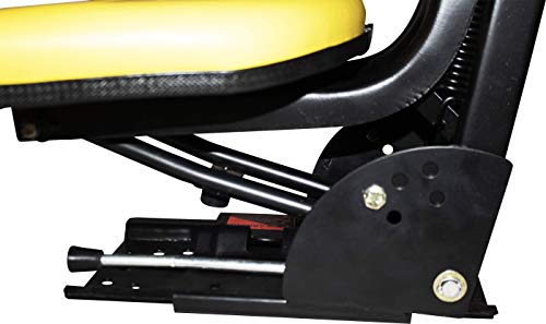 Grammer Style Suspension Seat - Vinyl Yellow fits John Deere 2020 2030 2040 2130 2140 2150 2155 2240 2255 2350 2355 2440 2550 2640 2750 2755 2840 2940 2950 2955 3040 1630 1640 1530 1020 820