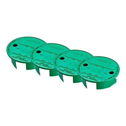 Underhill Sprinkler Valve Round Box Lid, VersaLid 6 Inch to 7 Inch Universal Cover for Automatic Irrigation System, Green, VL-6-4, 4 Pack - color: Green - 4 Pack, size: 6 Inch