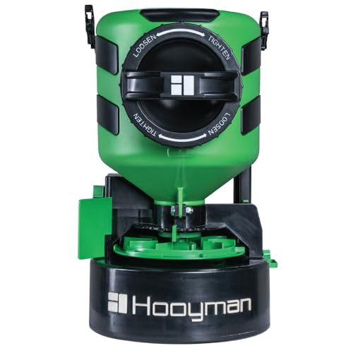 Hooyman Lithium-Ion Chest Spreader with Harness System, Adjustable Feed Rate, 24V, 35LB Capacity, for Seeding, Land Management, and Lawncare - style: 24V Li-Ion Spreader
