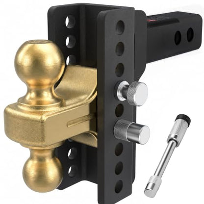 TYT Adjustable Dual-Ball Hitch Ball Mount for 2-1/2 in Receiver - size: 2.5" Receiver Drop Hitch