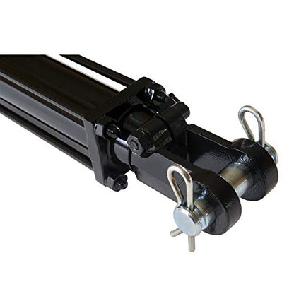 Double Acting Hydraulic Cylinder - AG Tie-Rod Hydraulic Cylinder 2500 PSI Agriculture Standard 2.5" bore 6" Stroke (2.5x6) - size: 6" Stroke, style: 2.5" Bore