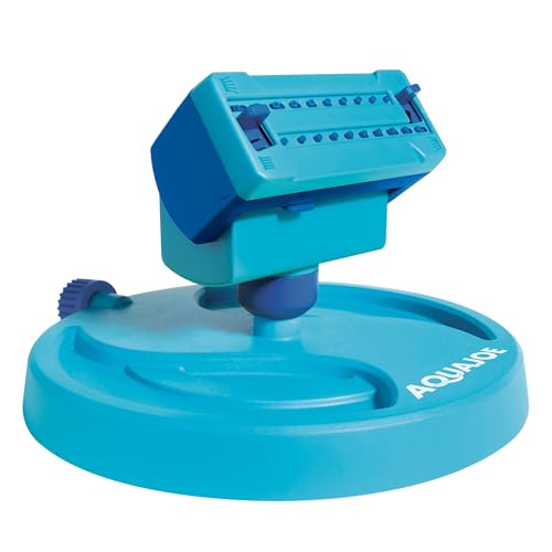 Aqua Joe AJ-OSPR20 Mini Oscillating Sprinkler on Sled Base – 20 Nozzles, 4 Spray Patterns, up to 4,250 sq. ft. Coverage