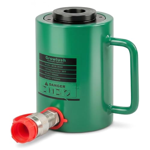 30T Hollow Hydraulic Cylinder Jack 2" (50mm) Stroke Hydraulic Ram - size: RCH-3050
