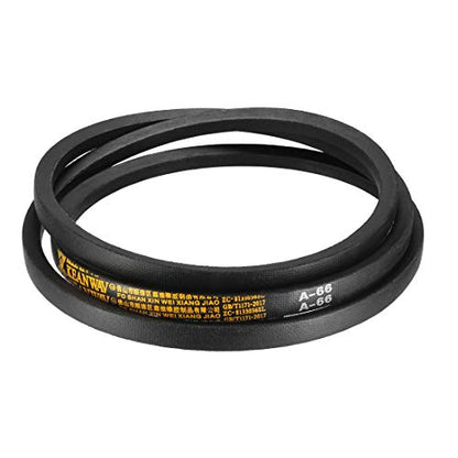 uxcell A66 Drive V-Belts 66" Inner Length 13mm Width 8mm Thick JIS Standard A-Section Rubber Drive Transmission Belt - size: 66"