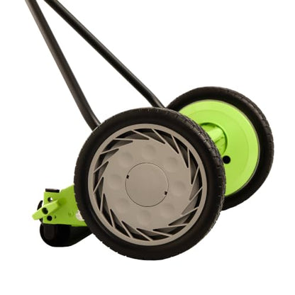 Earthwise 1715-16EW 16-Inch 7-Blade Push Reel Lawn Mower, Grey - size: 16", 7-blade