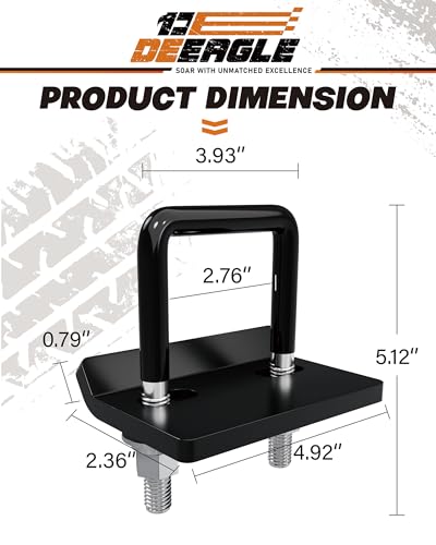 DEEAGLE Hitch Tightener Anti Rattle Stabilizer for 2.5" Trailer Hitch - size: 2.5 inch, style: Black