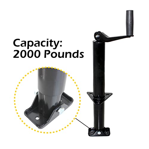MaxxHaul 70159 14" Lift A-Frame Mount Trailer Jack with Top Wind - 2000 lbs. Capacity - style: A-Frame Mount