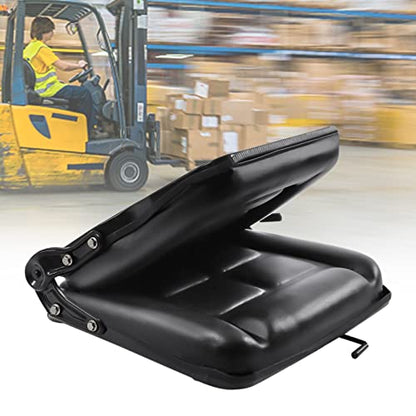 Universal Forklift Seat, Fold Down Tractor Seat with Adjustable Angle Back and Micro Switch Lawn Mower Seat for Tractor Loader Excavator… - style: with Adjustable Angle Back