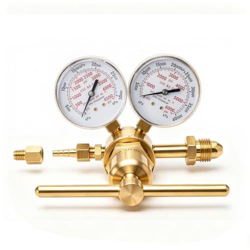 High Pressure Nitrogen Regulator,0-4500PSI,CGA580 Inlet - color: 0-4500 Psi