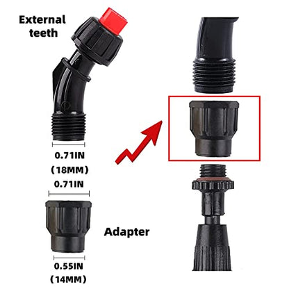 Sprayer Nozzle Tips,6 Piece Multifunctional Spray Combination,Adjustable Nozzle,Suitable For Replacing Backpack Sprayer Nozzle,Farm Nozzle,Water Pump Nozzle And Orchard Nozzle