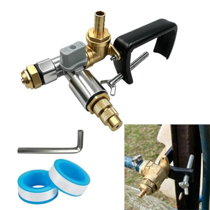 1-Pack Boomless & Fence Line Sprayer Nozzle for ATV – Brass Construction, 31FT Spray Swath, Adjustable Pattern, Universal Fit for Spot Sprayers.