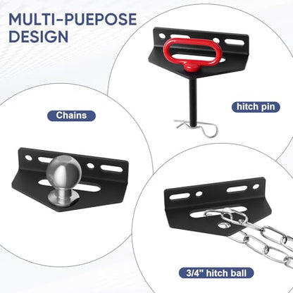 Universal Heavy Duty Zero Turn Trailer Hitch, 1/2" Hitch Pin Included - size: Lawn Mower Hitch