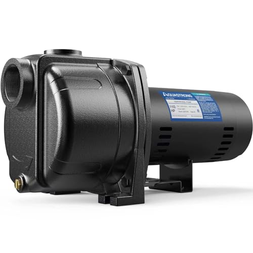 AQUASTRONG 1.5 HP Shallow Well Jet/Centrifugal Pump, 4250 GPH, 115/230V, Durable Cast Iron Booster Pump for Lawn Sprinkler, Garden Irrigation - style: 1.5 HP 115/230V