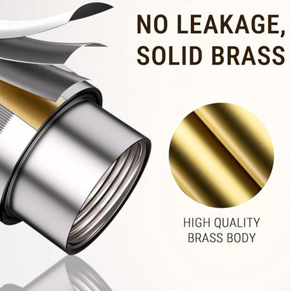G-Promise Metal Shower Head Shut Off Valve, Flow Control Valve - color: Chrome
