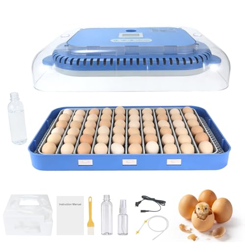 Series IV - 70 Egg Incubator for Breeders, Sensor-Based Precise Humidity + Temp Control, Chick Separator, Adjustable Egg Spacing, Custom-Interval Auto Turn + Auto Stop, Preset Incubation Days