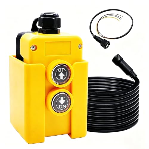 ParnicoTech 4 Wire Dump Trailer Remote Control Switch,12V DC Up‑Down Control Switch for Double Acting Hydraulic Pump Power Unit,Dump Truck Trailer Hoist Lift Gate Controller - color: 4-Switch