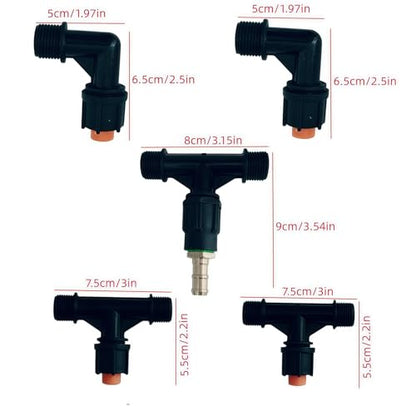 3 Nozzles Sprayer Boom Wand with Brass Fitting, Detachable Wide-Coverage Spray Attachment for Tractor or ATV Spray System