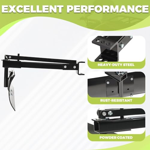 KUAFU 39.75" 3 Point Sleeve Hitch Rear Blade Compatible with ATV UTV Garden Tractors Lawn Mower Tractor Attachments Behind Rear Sleeve Hitch Tow Blade