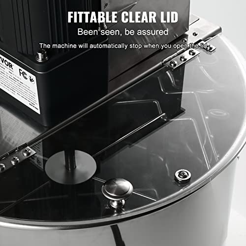 VEVOR 2/4 Frame Electric Honey Extractor with Adjustable Stand - style: 4 Frame Rack(2 Deep Frames)