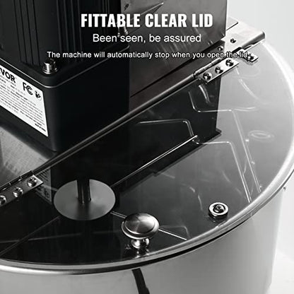VEVOR 2/4 Frame Electric Honey Extractor with Adjustable Stand - style: 4 Frame Rack(2 Deep Frames)