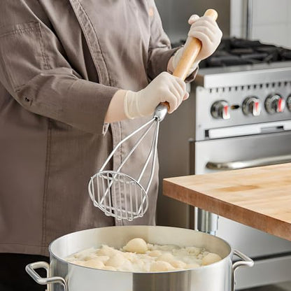 OCS Parts 24-Inch Round Potato Masher with Wood Handle