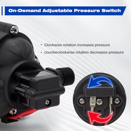 12 Volt Sprayer Pump, Chemical and Corrosion Resistant, 2.5GPM - size: 2.5GPM
