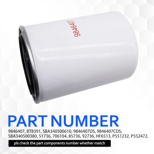 9846407 Hydraulic Spin-on Filter Replace BT8391 SBA340500610 - style: 9846407
