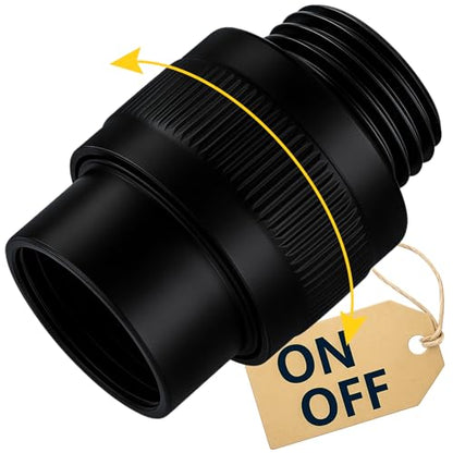 G-Promise Metal Shower Head Shut Off Valve, Flow Control Valve - color: Matte Black