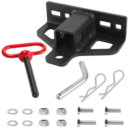 Zero Turn Lawn Mower Hitch with 2" Receiver,Heavy Duty 6mm Thick Hitch - size: Tow Hitch with 2" Receiver