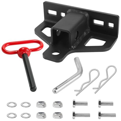 Zero Turn Lawn Mower Hitch with 2" Receiver,Heavy Duty 6mm Thick Hitch - size: Tow Hitch with 2" Receiver