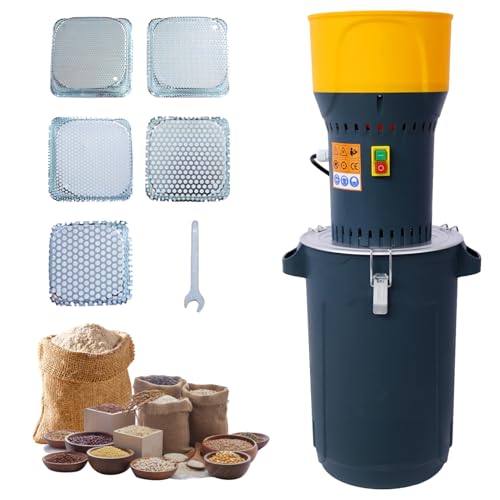 25L Electric Corn Grinder - Steel Dark Gray - Superior Performance - Farm Home Use - Versatile Grain Mill