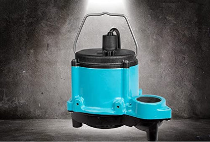Little Giant 6-CIM-R 115V, 1/3 HP Manual Sump/Utility Pump, 10' Cord - style: Cast Iron, 115V, 10' Cord, Manual