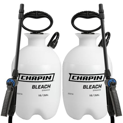 CHAPIN 22274 1-Gallon Bleach Sprayer, Resistant Seals, 2 Pack - size: 1 Gallon Deluxe, 2Pk