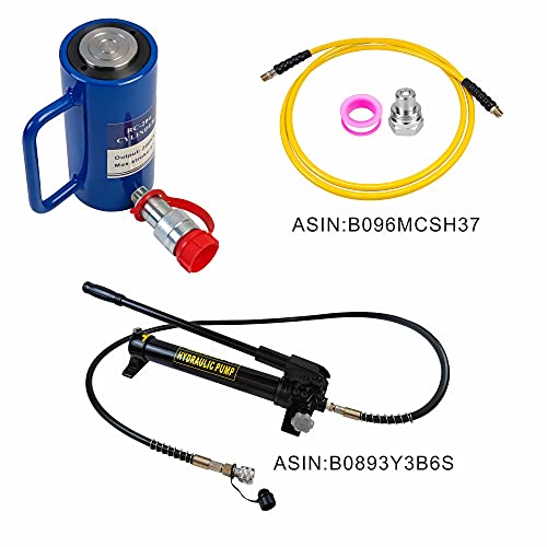 AMZCNC 30 Ton Single Acting Hydraulic Cylinder Ram, 4 Inch Stroke - size: 30T