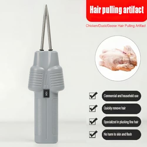 Commercial electric hair remover, powerful for removing chicken feathers, duck feathers, goose feathers, poultry hair removal machine, handheld small hair removal tool, waterproof design