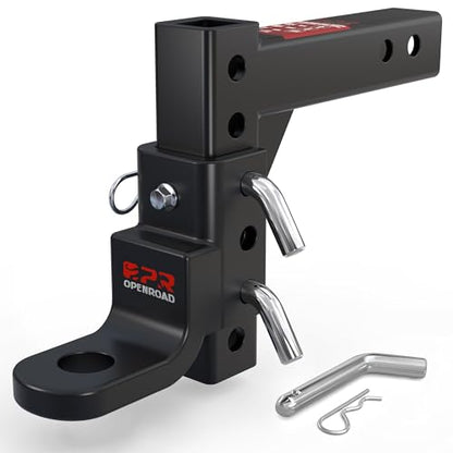 OPENROAD Adjustable Trailer Hitch Ball Mount for 2-Inch Receiver - style: Hitch Ball Mount-No Ball