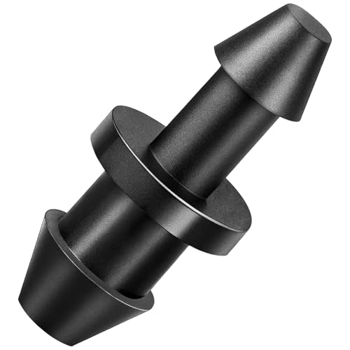 120 Pack Drip Irrigation 1/4" Barbed End Plug Fittings, Drip Line Barbed Goof Plug Connectors for 1/4 Inch Irrigation Tubing Micro Irrigation Connection Parts for Garden Sprinkler Systems - size: 1/4 Inch Plug-60P