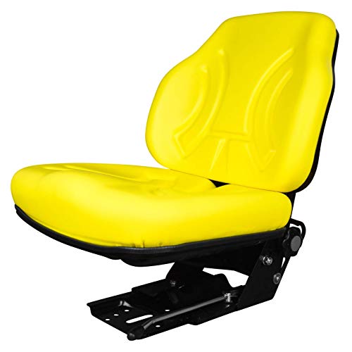 TRAC SEATS Yellow Suspension Seat for John Deere 5303 5310 5320 5400 5403 5410 5420 5425 5510 5520 Tractor