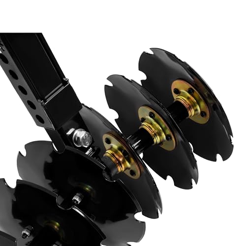 WUTIST 20" Notched Disc Harrow Plow Attachment for ATV UTV W/ 6 X Concave