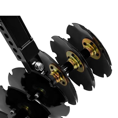 WUTIST 20" Notched Disc Harrow Plow Attachment for ATV UTV W/ 6 X Concave