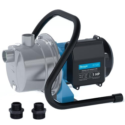 1 HP Portable Shallow Well Pump, Small Water Transfer Garden Pump, 980GPH Sprinkler Booster Electric,115V Self Priming Draining Irrigation for Lawn Fountain - color: 1 Hp Shallow Well Pump
