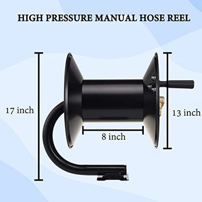 M MINGLE High Pressure Washer Hose Reel 150ft x 3/8" / 300ft x 1/4" - size: 150FT