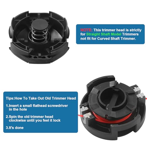 5 Pack Weed Eater Head for Echo Speed Feed 400 SRM-225 SRM-230 Trimmers - size: 5P