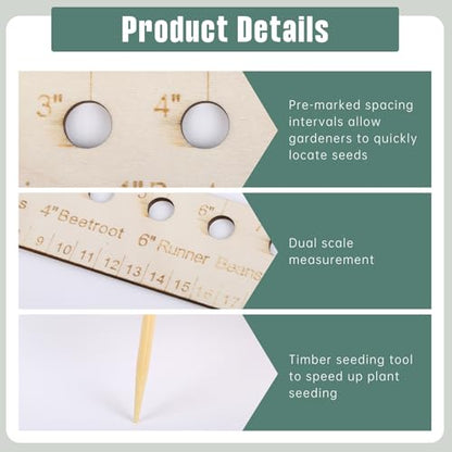 Seed Spacer Planting Tool, Garden Seed Spacing Ruler