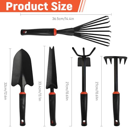 5 Pcs Set Weed Puller Tool,Hand Weeder Tool,Includes Rake, Shovel, Hand Hoe, Double-Sided Cultivator & Weed Puller Tool for Digging - color: Style 1