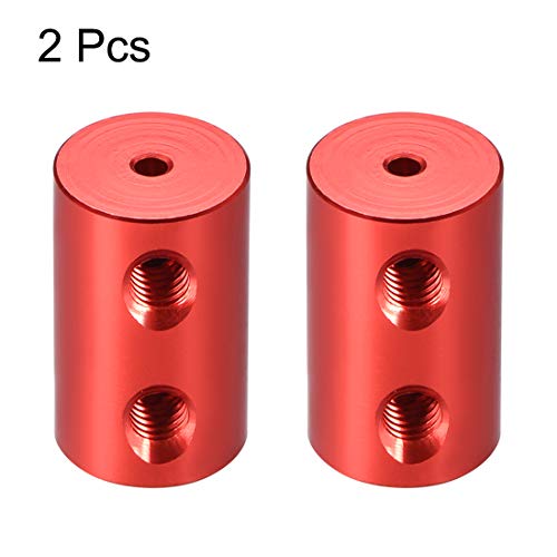 uxcell 2mm to 2mm Bore Rigid Coupling Set Screw L20XD12 Aluminum Alloy 2pcs - size: 2mm to 2mm