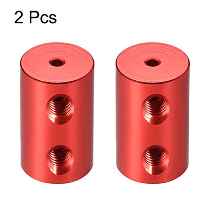 uxcell 2mm to 2mm Bore Rigid Coupling Set Screw L20XD12 Aluminum Alloy 2pcs - size: 2mm to 2mm