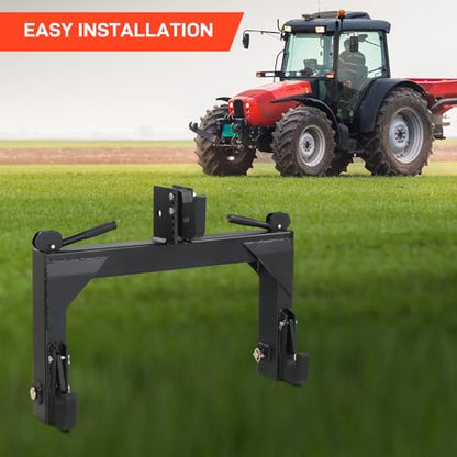3 Point Quick Hitch Receiver 3000 lbs 3-Pt Attachments - color: Black