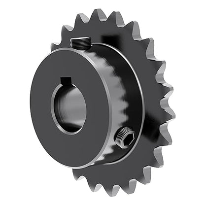 20 Tooth Roller Chain Sprocket, 25 Chain, 17mm Bore, Kw - size: 20T/17(5x2.3)mm keyway