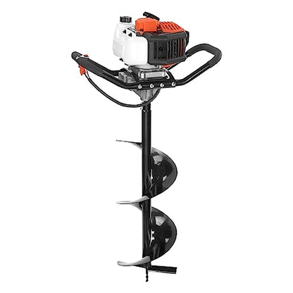 VEVOR Gas Powered Post Hole Digger 52cc Post Auger with 6" & 10" Drill Bits